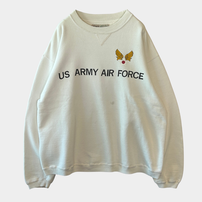 90's GALT SAND ARMY AIR FORCE 第五爆撃航空群 プリントスウェット 白(L)/B1714S-SO