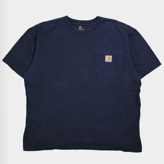 Carhartt ポケットTシャツ　Original Fit 紺(M)/A3453T-S