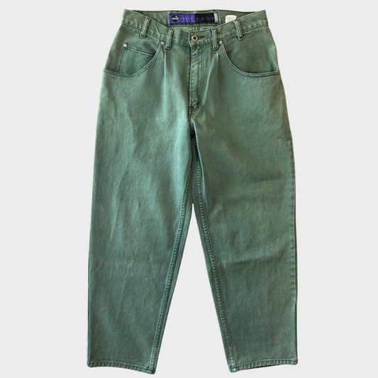 90's Levi's Silver Tab シルバータブ"BAGGY" デニムパンツ グリーン(34×30)/B1914P-SO