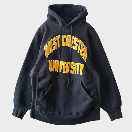 90's Sand-Knit リバースタイプ WEST CHESTER UNIVERSITY カレッジスウェット フーディー ネイビー (M) /B2840S-SO