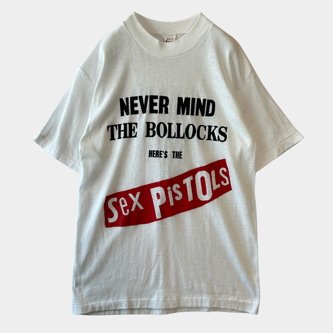 80's Sex Pistols セックス・ピストルズ 『勝手にしやがれ！！』 バンドTシャツ 白 REBEL (M)/A4025T-SO