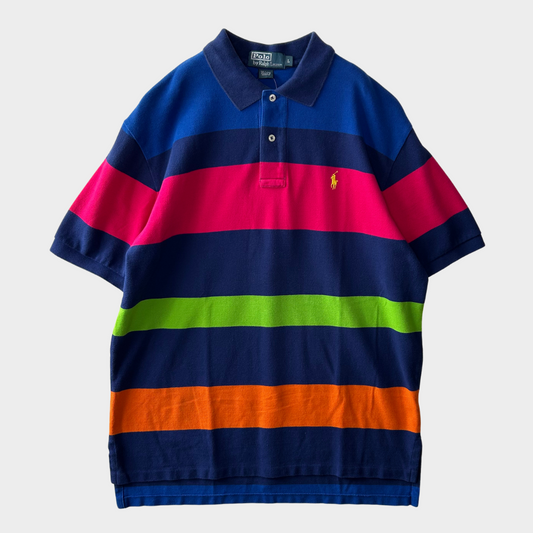 00's Ralph Lauren ポロシャツ 青赤緑橙 (L)/B2205T-SO