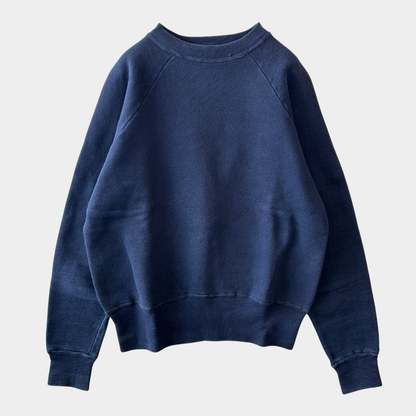 60's Sears シアーズ ブランクスウェット ラグラン 綿100 ネイビー(L)/AA5833S-SO