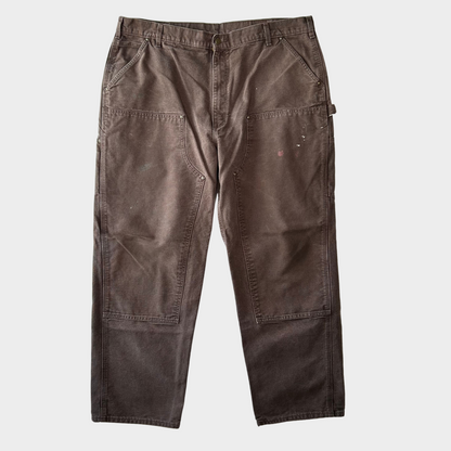 00's Carhartt カーハート ダブルニーパンツ 茶 (42×32)/A6364P-SO
