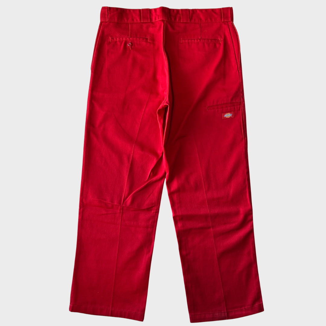 00's Dickies ディッキーズ ダブルニー ワークパンツ レッド (36×32)/B1053P-SO
