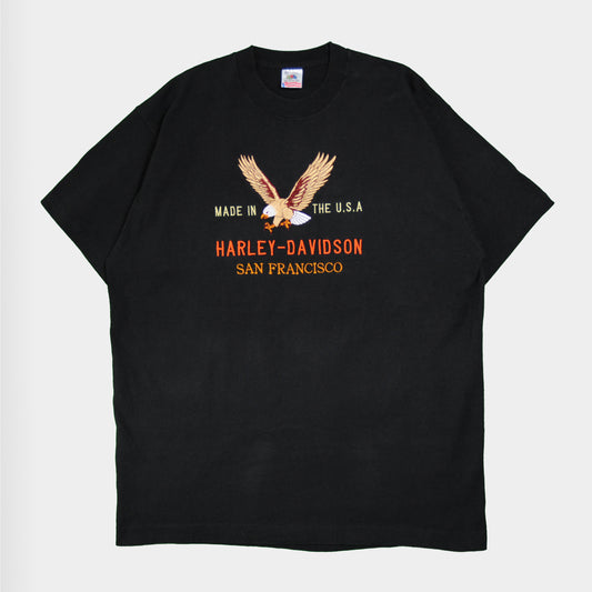 90's Harley Davidson 刺繍Tシャツ (XL)/A3093T-S