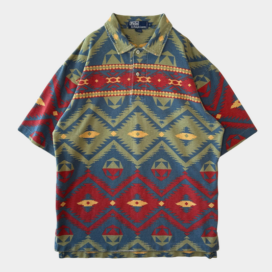 Polo Ralph Lauren ラルフローレン ネイティブ柄ポロシャツ (L)/A3787T-SO