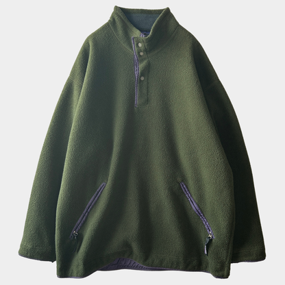 90's ~ Patagonia Synchilla Big-T パタゴニア シンチラ ビッグT 深緑 紫 (M)/C0176F-SO