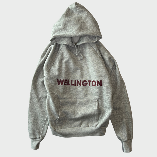 ８0's  Velva Sheen WELLINGTON プリント フーディー  グレー  サイズ不明 /A2146S-S0