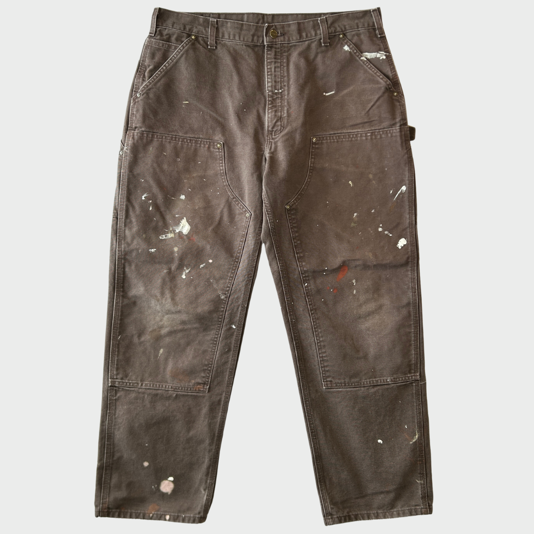 Carhartt カーハート ダブルニーパンツ ペインター B136 ダークブラウン (38×32)/B3424P-SO