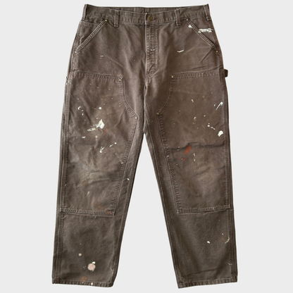 Carhartt カーハート ダブルニーパンツ ペインター B136 ダークブラウン (38×32)/B3424P-SO