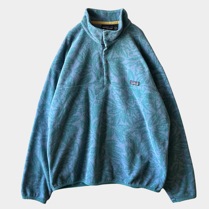 1994 Patagonia パタゴニア "Tropical Sea Green" 雪無し スナップT フリースプルオーバー(L)/C0173F-SO