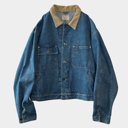 80's~90's Polo Ralph Lauren ラルフローレン デニムトラッカージャケット (XL)/C1727J-SO