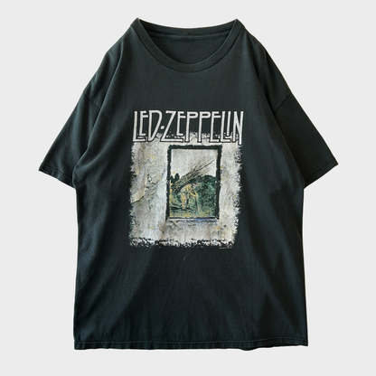 00's Led-Zeppelin IV レッド・ツエッペリン アルバム バンドTシャツ ブラック サイズ不明 A7451T-SO