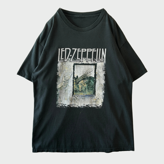 00's Led-Zeppelin IV レッド・ツエッペリン アルバム バンドTシャツ ブラック サイズ不明 A7451T-SO