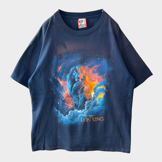 90's Disney Designs THE LION KING ライオン・キング ディスニーTシャツ 紺 (L)/A6613T-SO