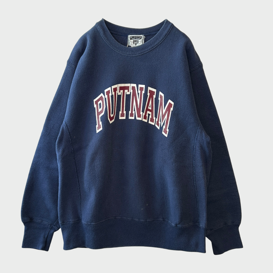 90's LEE "PUTNAM" リバースウィーブタイプ カレッジスウェット 紺 (L)/B2354S-SO