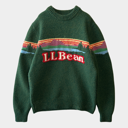 L.L.Bean カタディンロゴセーター　ニット グリーン (M)/A8981K-SO
