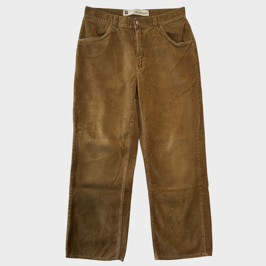90-00's GAP コーデュロイ carpenter カーペンターパンツ ブラウン (32×32)/B4161P-SO