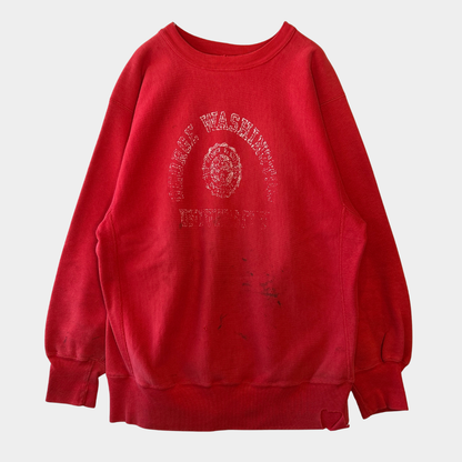 80's Champion Reverse Weave リバースウィーブ　George Washington UNV 赤(XL)/A7665R-SO