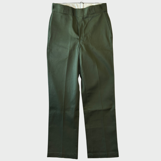90's Dickies ディッキーズ 874 ワークパンツ USA製 オリーブグリーン(30×32)/)B1009P-SO