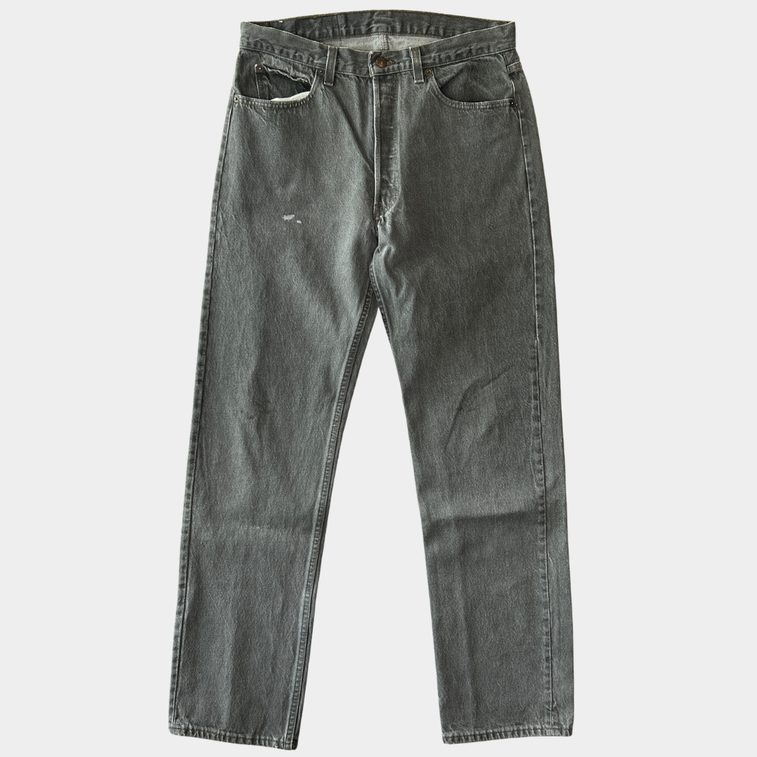 80's Levi's リーバイス 501-0658 先染め ブラックデニムパンツ (34×34)/A9142P-SO