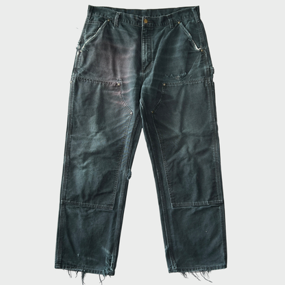 90's Carhartt カーハート ダブルニー ブラック (36×30)/A8363P-SO 90's Carhartt カーハート ダブルニー ブラック (36×30)/A8363P-SO