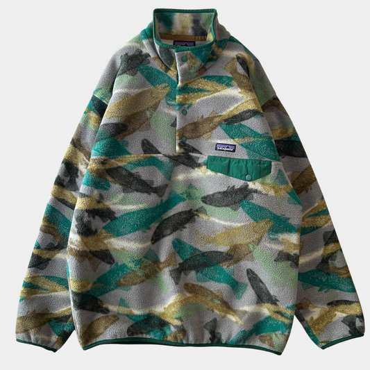2016 Patagonia パタゴニア スナップT フリースプルオーバー トラウトカモ 限定モデル(M)/C1745F-SO