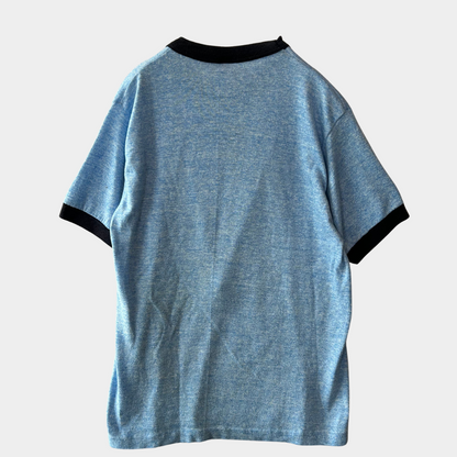 80's Sportswear  ALASKA82 スヌーピー 霜降りリンガーTシャツ （M)/A6389T-SO