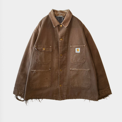 90's Carhartt カーハート チョアコート カバーオール 茶(サイズ不明)/A5877O-SO