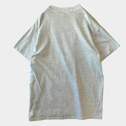 90's Buttwiser バドワイザー パロディーTシャツ グレー ONEITA(L)/C0427T-SO