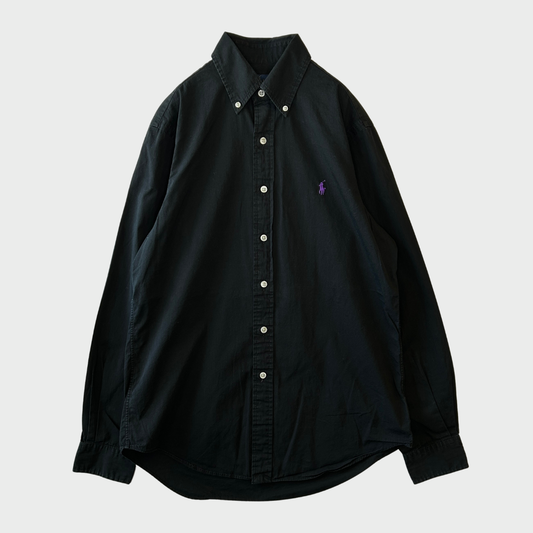 Ralph Lauren ラルフローレン 長袖 シャツ 黒 (S)/A8044SH-SO