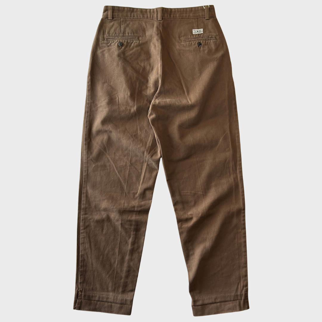 Polo Ralph Lauren ラルフローレン ポロチノ 2タックチノパン ブラウン(32×32)/A9103P-SO