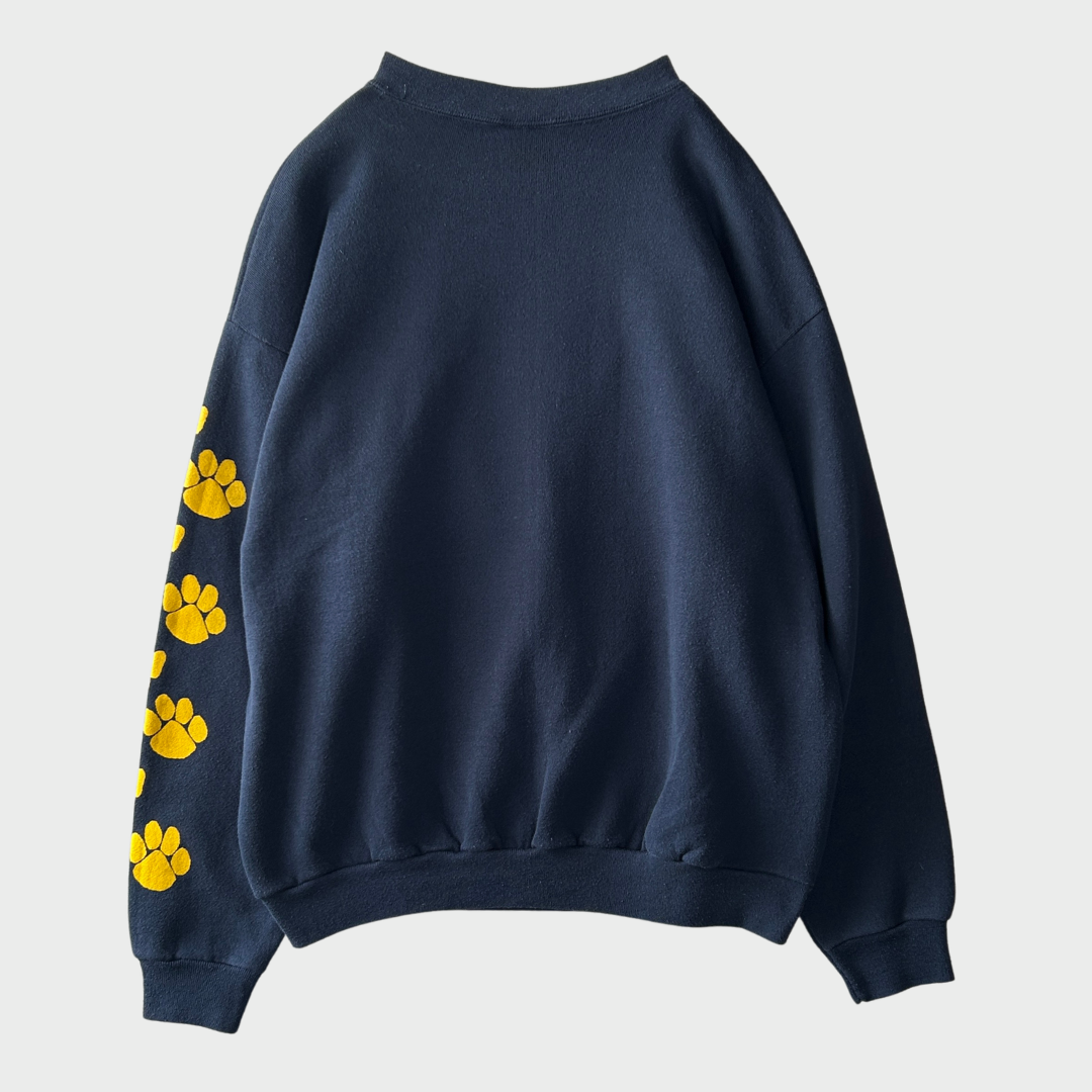 90's  TULTEX "CARVER" カレッジスウェット ネイビー (L)/B1258S-SO