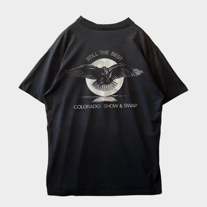 90's Harley-Davidson ジャガー 3D エンブレム Tシャツ 黒 (XL)/A6984T-SO