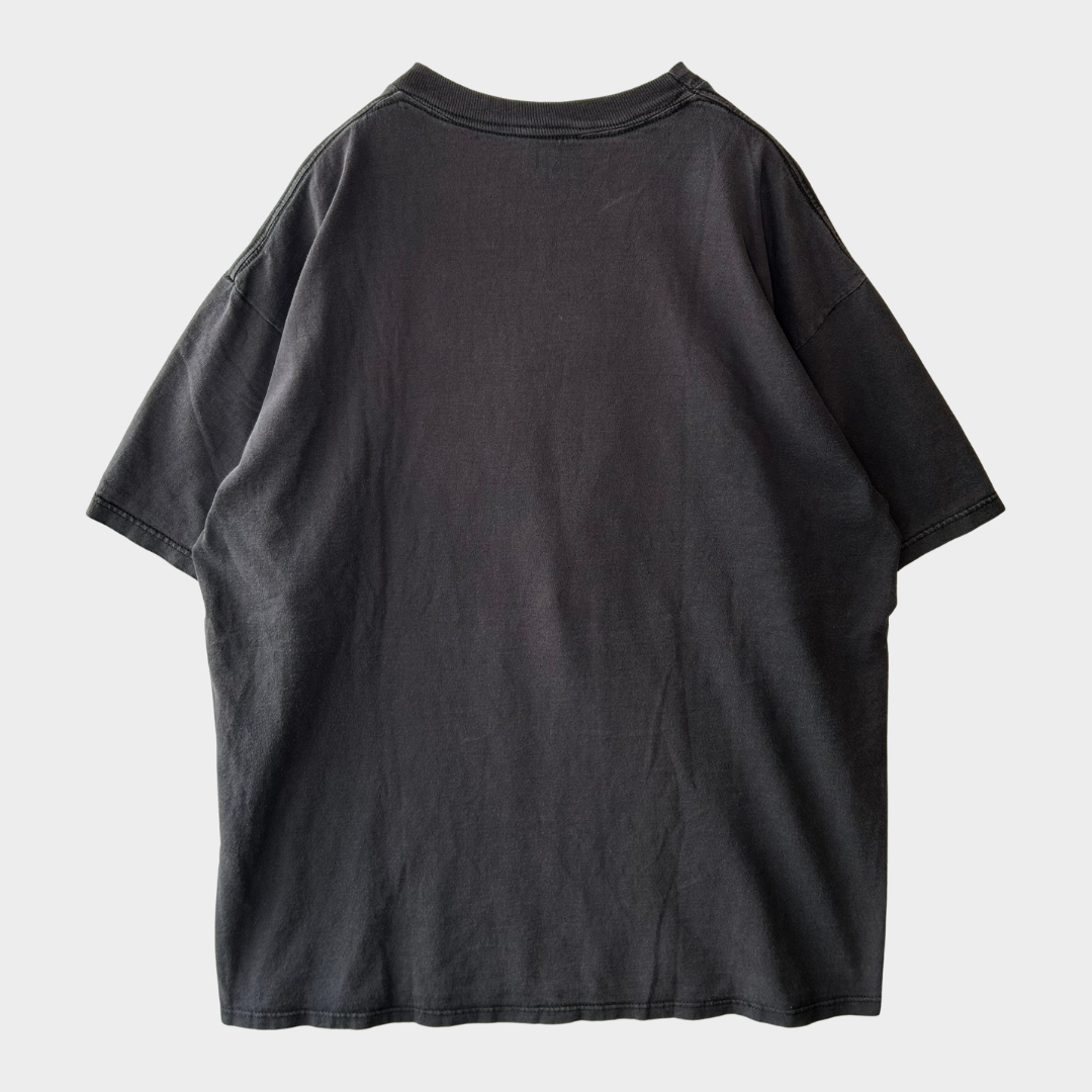 80's Disney Fantasia Magician 魔法使いミッキー ディズニーTシャツ 黒 (L)/A7192T-SO
