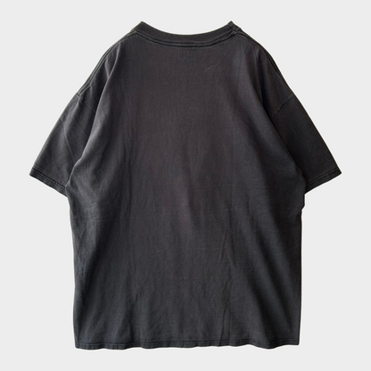 80's Disney Fantasia Magician 魔法使いミッキー ディズニーTシャツ 黒 (L)/A7192T-SO