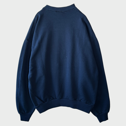 90's Mickey Disney ディズニー ミッキースウェット 紺 (XL)/A8737S-SO