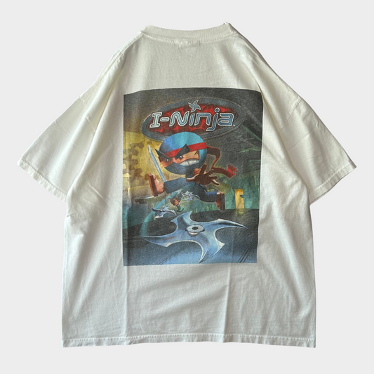 00's Hanes namco I-Ninja ゲームTシャツ 白 (XL)/A7147T-SO