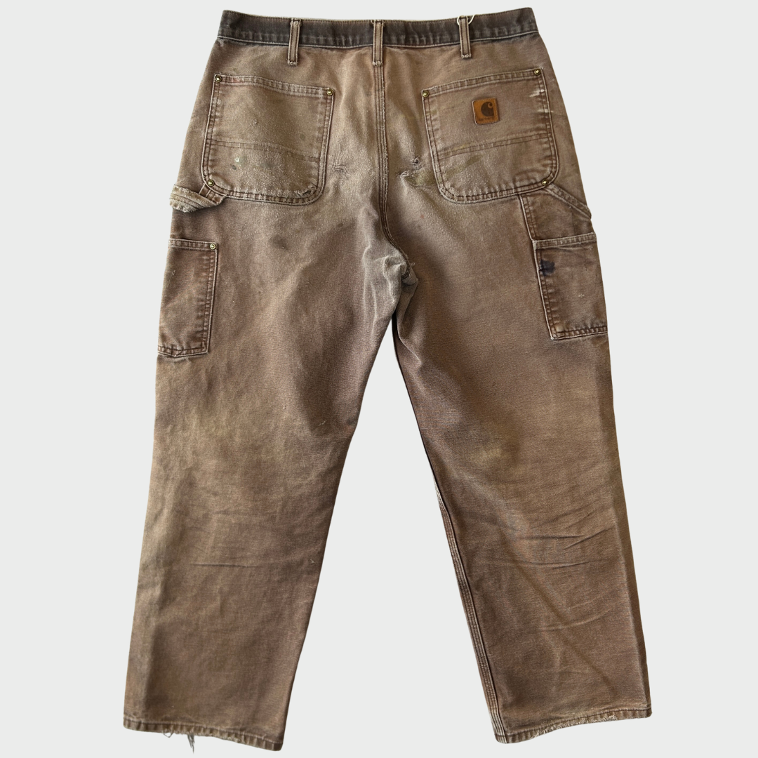 00's Carhartt カーハート ダブルニー ワークパンツ ペインター 襤褸 B136 DKB(34×30)/B3425P-SO