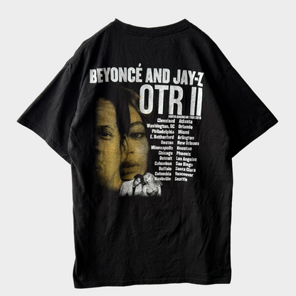 00's Hanes ビヨンセ ジェイ・Z On The Run ツアーTシャツ 黒 (M)/A6446