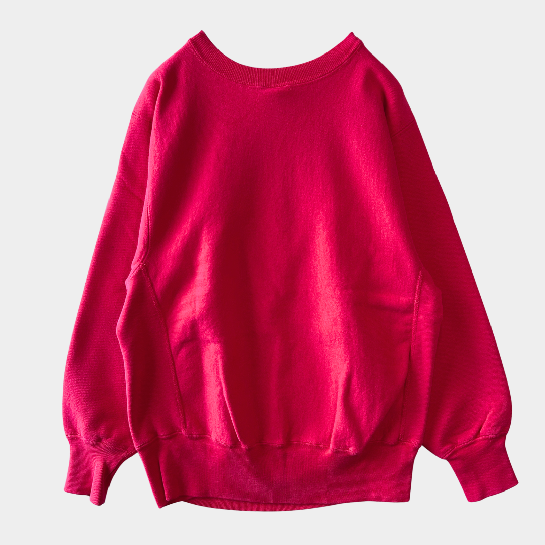 90's Champion Reverse Weave リバースウィーブ スウェット 無地 ピンク(M)/C1672R-SO