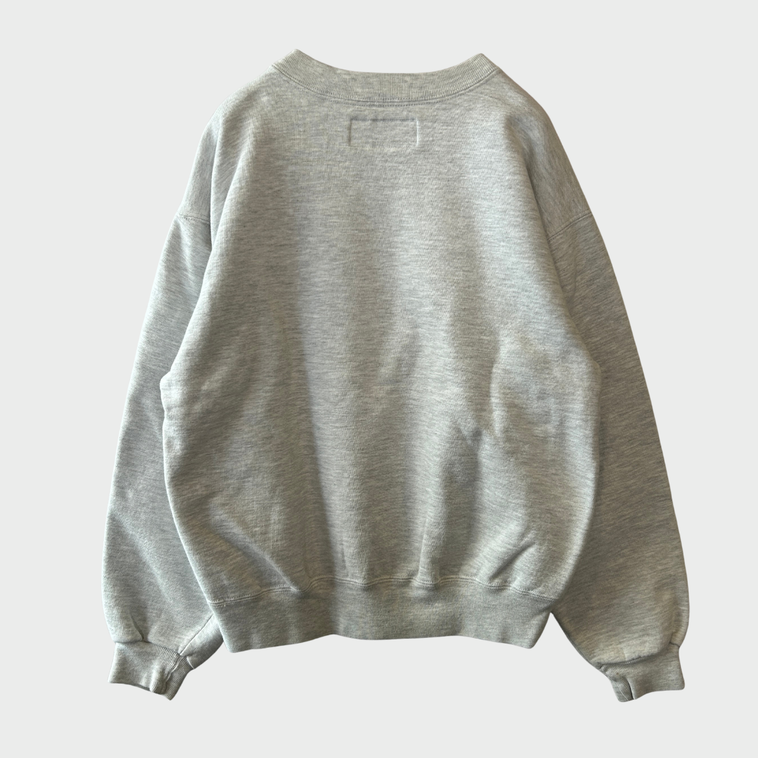 90's L.L.Bean×Russell ラッセル スウェット 無地 ライトグレー(M)/A9045S-SO