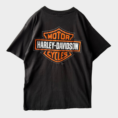 90's Harley-Davidson "NOTHING SOUNDS LIKE"Tシャツ 黒 (L)/B2065T-SO