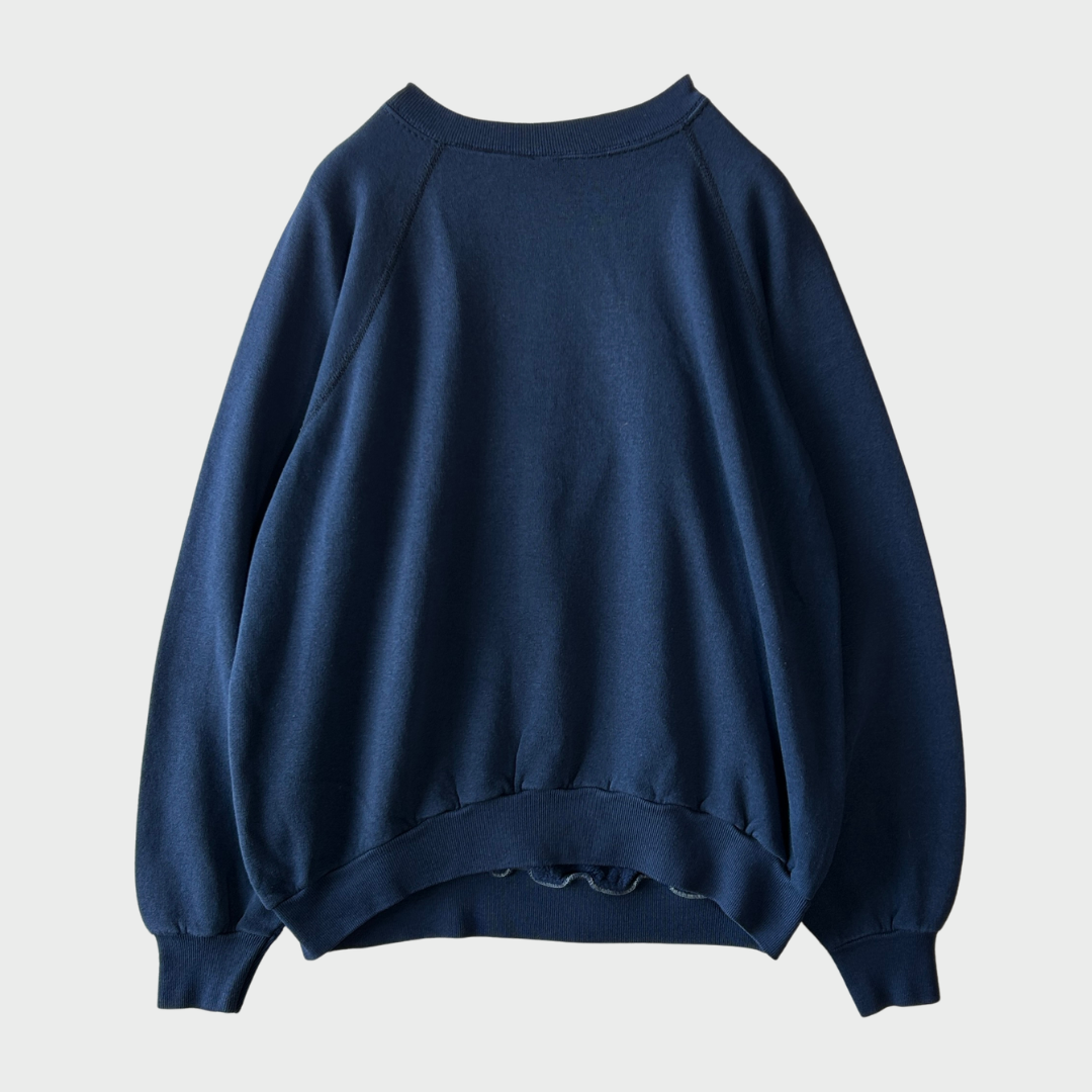 80~90's カレッジスウェット "Penn State" ラグラン ネイビー (サイズ不明)/B1759S-SO