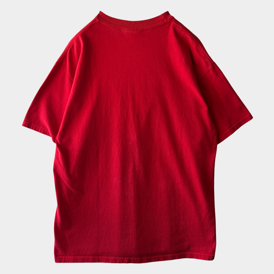90's Shorty's スケートボード ロゴTシャツ 赤 (L)/C0441T-SO