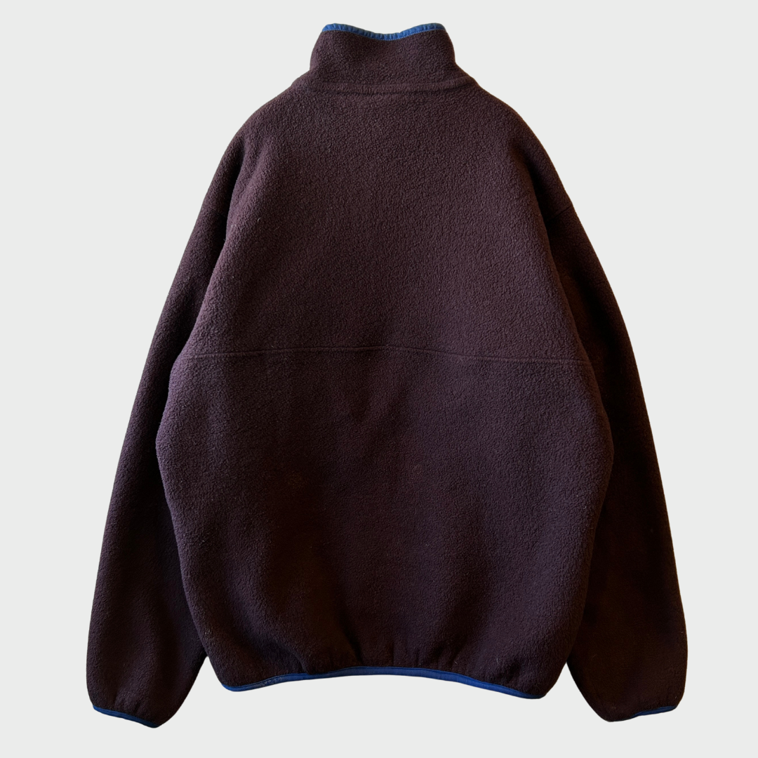 90's Patagonia パタゴニア スナップT ビターチョコ×サファイア (L)/C0098F-SO
