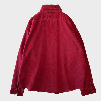 70's Five Brother シャモアクロス シャツ ネルシャツ ワインレッド(XL)/A8651SH-SO