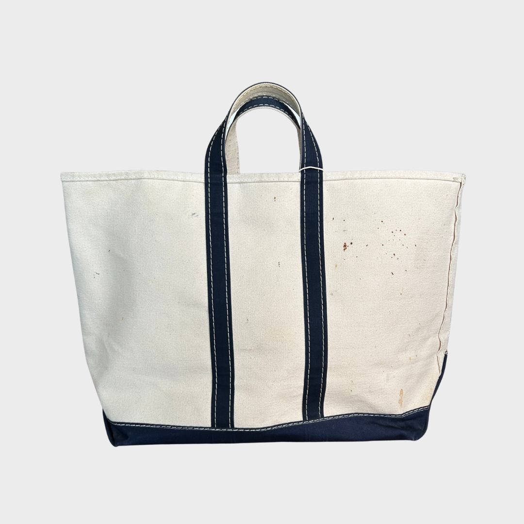 80's L.L.Bean Boat&Tote キャンバストートバッグ ショートハンドル /A9739AC-SO