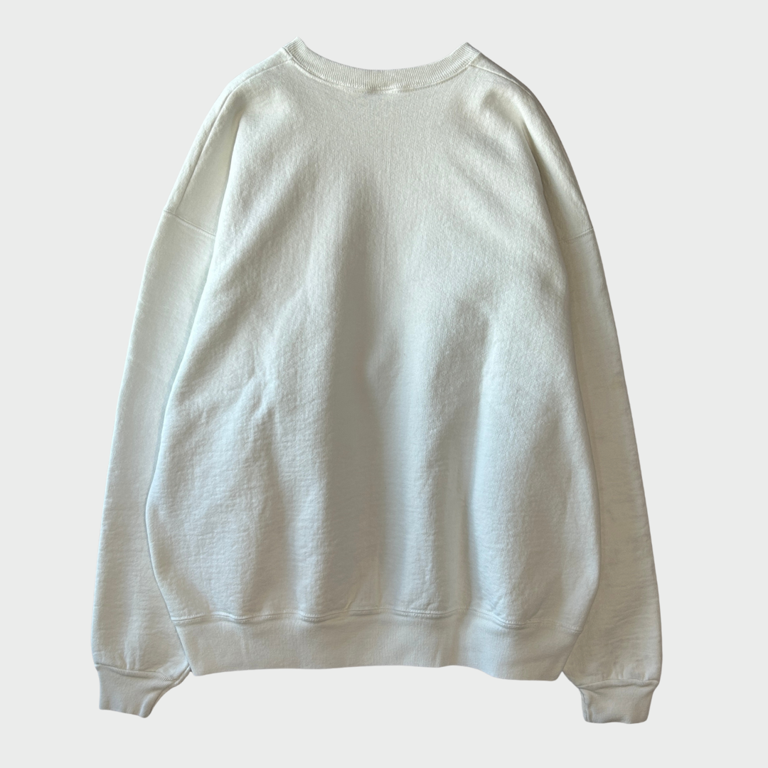 90's Fruit of the loom ダイナソーダッシュ November 7, A.D. 1992 記念スウェットシャツ 白 (XL)/B1472S-SO